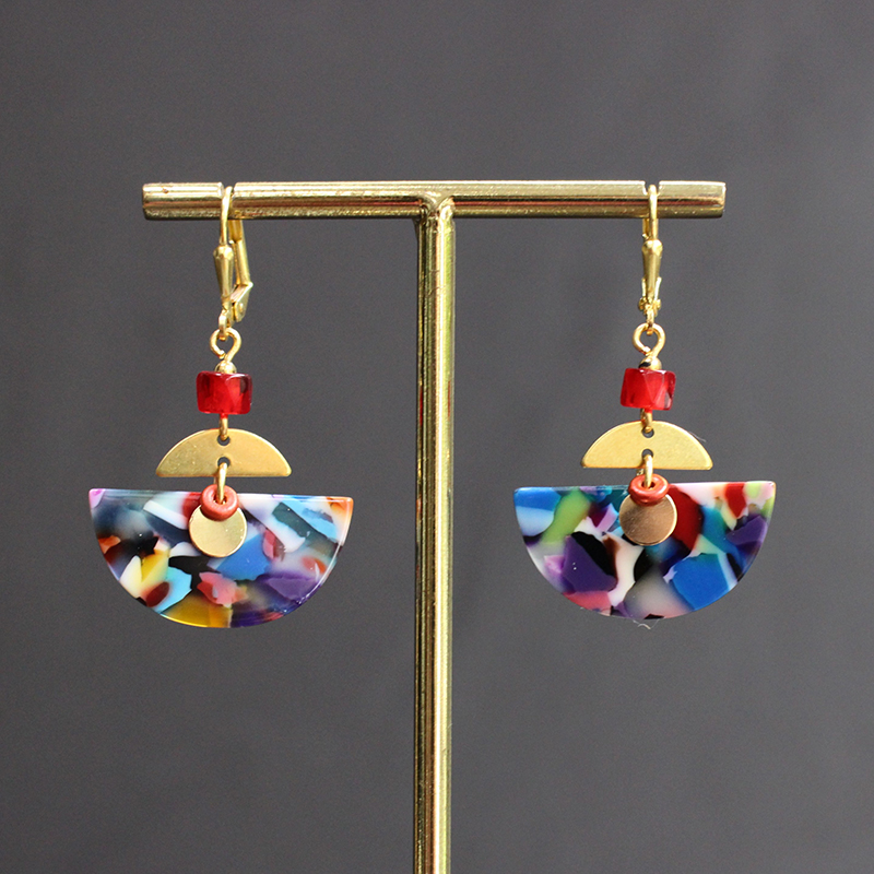 Boucles d'oreilles - Arceau multico – Image 5